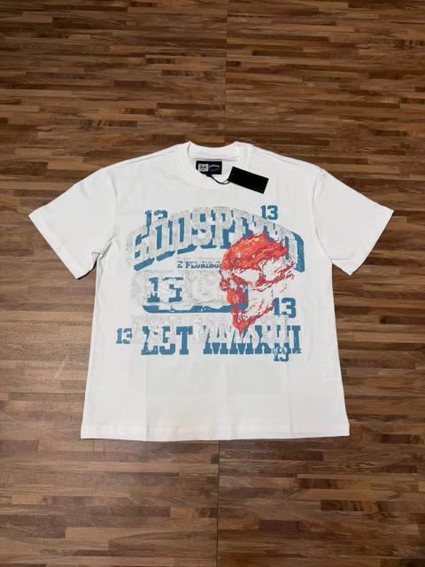 Flame Skull No.13 Back Print Washed Tee 29098137