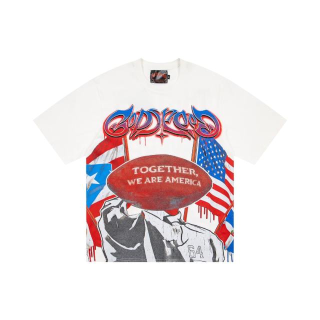 TOGETHER WE ARE AMERICA  vintage black short-sleeved T-shirt 29053414
