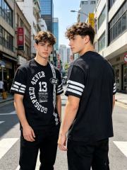 Retro No.13 Sport Style Print Washed Tee 2 colors 29098134