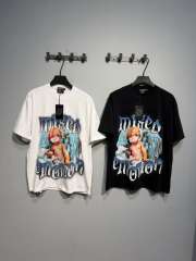 Bandage-blindfolded angel gradient Gothic diamond-studded T-shirt 2 colors 29069184