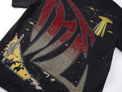 Western Cowboy ET Rhinestone Print Washed Tee 29105635