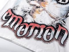 Blurry Archery Angel Rhinestone Print Washed Tee 2 colors 29105648