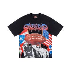 TOGETHER WE ARE AMERICA  vintage black short-sleeved T-shirt 29053414