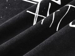 Black And White Graffiti Four Angels Print Washed Tee 29105636