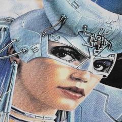 Cyber Twin Female Robot Print Washed Tee 2 colors 29098144