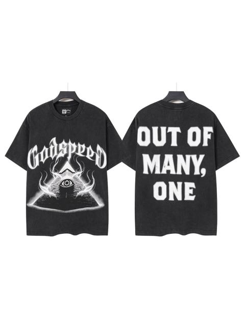 All-Seeing Eye Pyramid Print Washed Tee 29098143