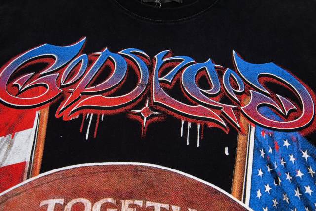 TOGETHER WE ARE AMERICA  vintage black short-sleeved T-shirt 29053414