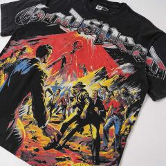 Vintage Alien Invasion Rhinestone Print Washed Tee 29106671