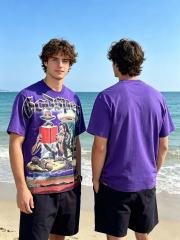 UFO Western Cowboy Hat Print Washed Tee 29098132