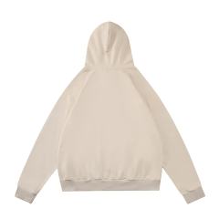 Gothic Letter Patch & Metal Rivets Full Zip Hoodie 2 colors 29107708