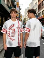Retro No.13 Sport Style Print Washed Tee 2 colors 29098134