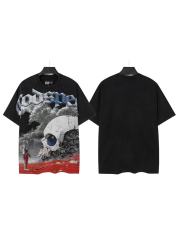 Giant Mechanical Skull Blood Print Washed Tee 29098139