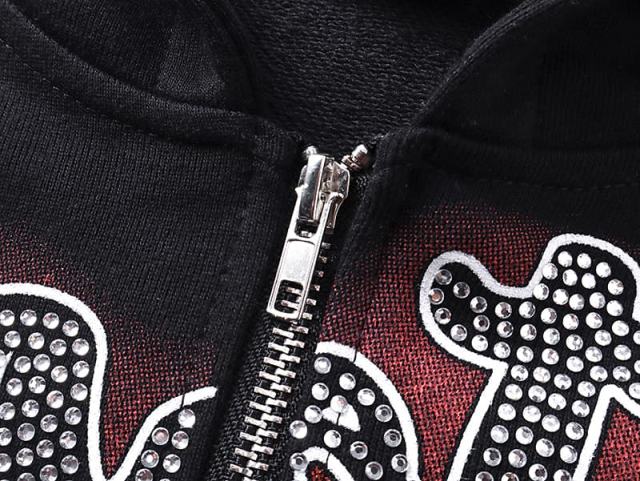 Archery Angel Oil Painting Rhinestone Zipper Print Washed Hoodie 29116529