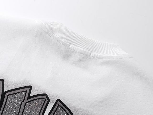 White Tomb Zombie Rhinestone Print Washed Tee 29105640