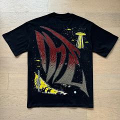 Western Cowboy ET Rhinestone Print Washed Tee 29105635