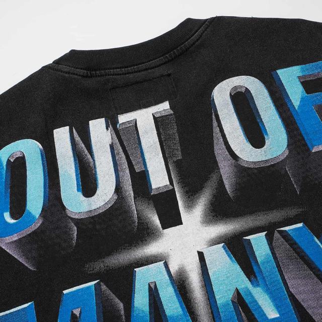 Alien Astronaut Finger Print Washed Tee 2 colors 29098146