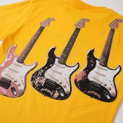 Skull Guitar Band Print Washed Tee 29098140