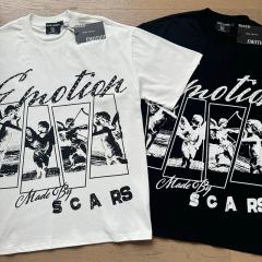 Four-grid Cupid Film Rhinestone Print Tee 2 colors 29105634