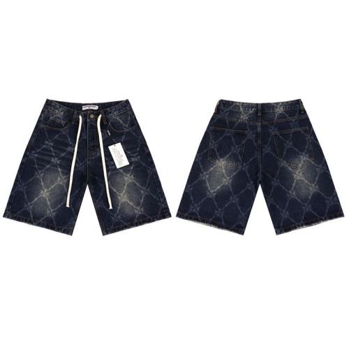 Vale Forever Vintage Diamond Pattern Loose Fit Denim Jorts