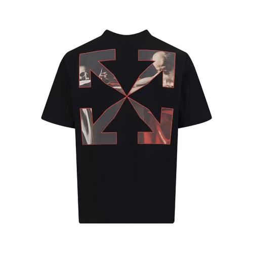 1:1 Top Quality OW - Red Printed T-Shirt