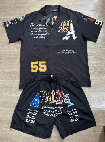 Amir* Varsity Championship Print Shirt & Shorts