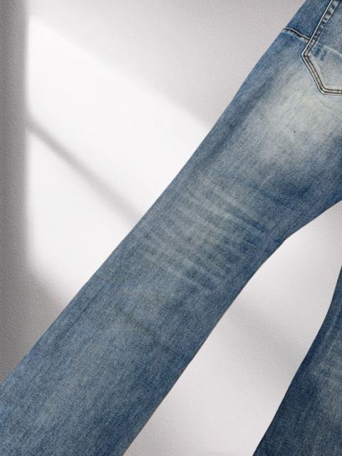 1:1 quality version Vintage Destroyed Bootcut Denim Pants
