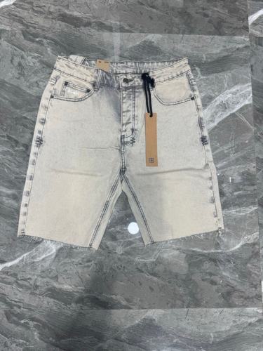 Ksubi Acid Wash Raw Hem Denim Shorts