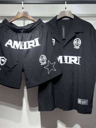 Amir* Football Club Logo Camp Collar Shirt & Shorts