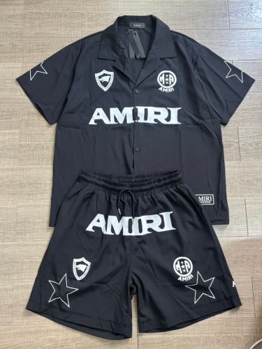Amir* Football Club Logo Camp Collar Shirt & Shorts