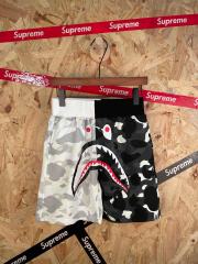 bape Black&White Full Print Luminous Shark Heavyweight Shorts 29060707