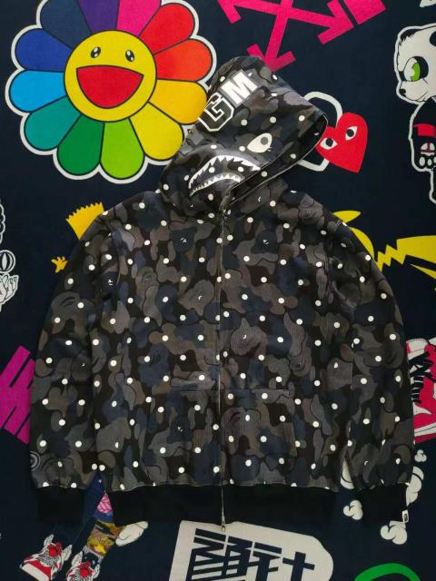 1:1 Top Quality BAPE ABC Dot Shark Full Zip Hoodie