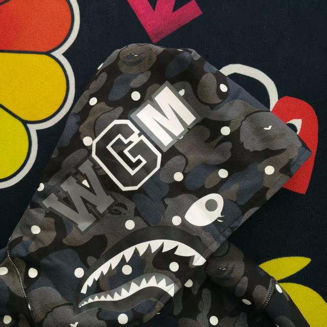 1:1 Top Quality BAPE ABC Dot Shark Full Zip Hoodie