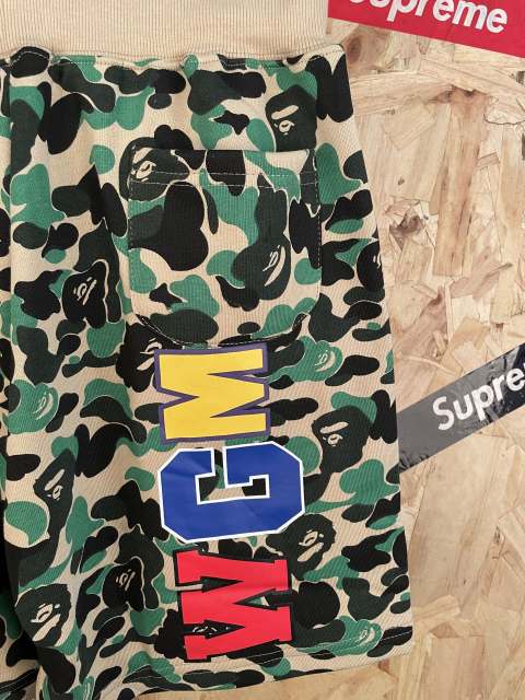 bape Classic Green Shark Camo 3D Print Heavyweight Casual Shorts 29060656