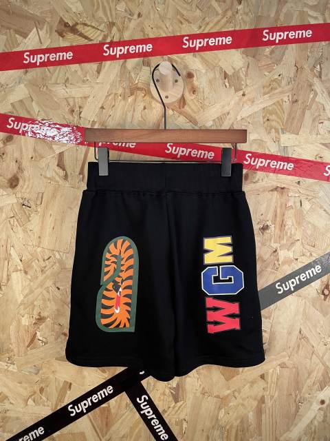 bape Solid Black Shark 3D Print Heavyweight Casual Shorts 29060660