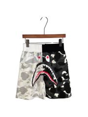 bape Black&White Full Print Luminous Shark Heavyweight Shorts 29060707