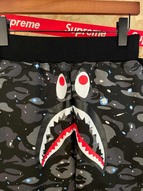 bape Shark Starry Sky Side Spliced All-over 3D Printed Shorts 29060745