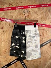 bape Black&White Full Print Luminous Shark Heavyweight Shorts 29060707