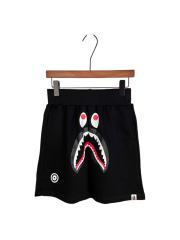 bape Solid Black Shark 3D Print Heavyweight Casual Shorts 29060660