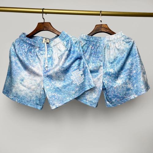 1:1 Top Quality Eric Emanuel EE Blue White Galaxy Tie Dye Mesh Casual Shorts