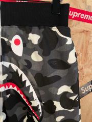 bape Black&White Full Print Luminous Shark Heavyweight Shorts 29060707