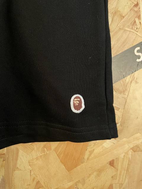 bape Shark Embroidery Small Logo Heavyweight Cotton Casual Shorts 29060744