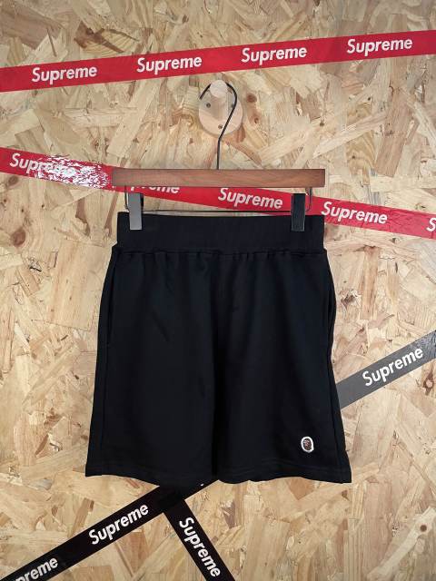bape Shark Embroidery Small Logo Heavyweight Cotton Casual Shorts 29060744