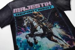 Space Knight Rhinestone Print Washed Tee 29065101