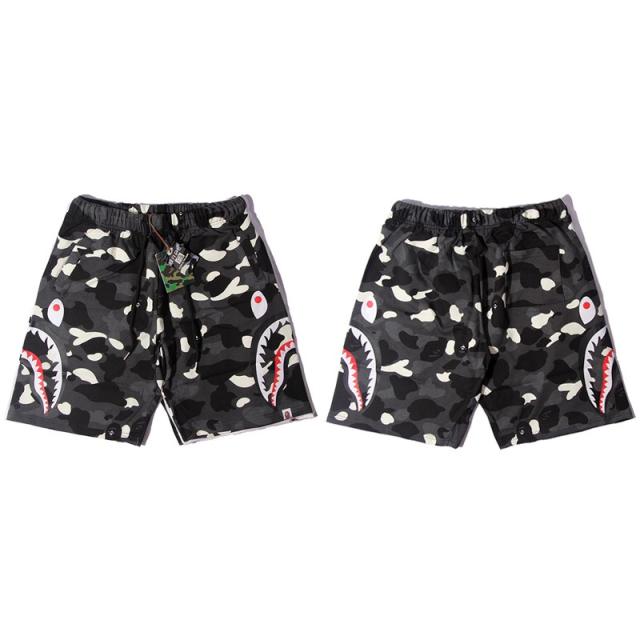 BAPE Black City Camo Double Shark Fleece Sweat Shorts