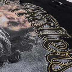 Blindfolded Wishing Angel Rhinestone Print Tee 2 colors 28751247