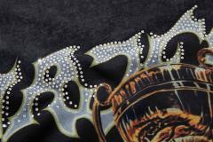 Racing Skull Champion Trophy Rhinestone Print Washed Tee 29065100