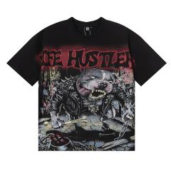 Hardcore Leather Pitbull Rhinestone Print Tee 2 colors 29082349
