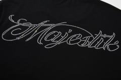 Scary Marshmallow Ghost Rhinestone Print Washed Tee 29060777