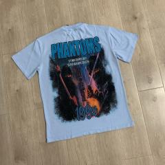 Ninja And Geisha Rhinestone Print Washed Tee 29064546
