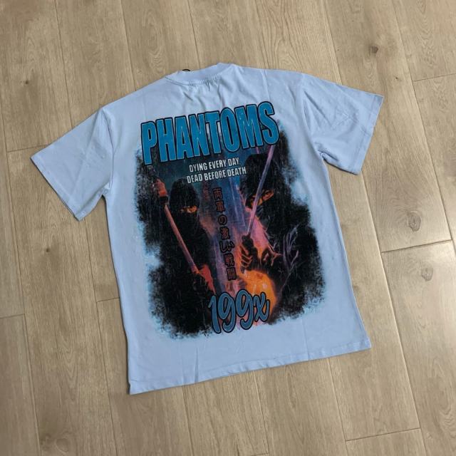 Ninja And Geisha Rhinestone Print Washed Tee 29064546